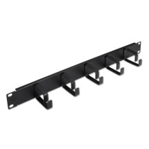 foto de ORGANIZADOR DE CABLES AISENS METALICO CON 5 ANILLOS 19 1U NEGRO