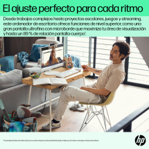 foto de HP 24-cr0040ns Intel? Core? i3 i3-1315U 60,5 cm (23.8) 1920 x 1080 Pixeles 8 GB DDR4-SDRAM 512 GB SSD Windows 11 Home Wi-Fi 6 (802.11ax) Blanco
