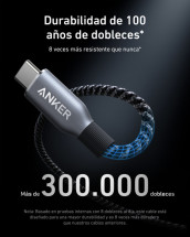 foto de CABLE ANKER ANKER PRIME USB-C TO USB-C CABLE (3FT 240W UPCYCLED-BRAIDED)