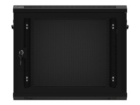 foto de ARMARIO LANBERG 9U 600X450 CON PUERTA PERFORADA RACK 19 H-60 KG NEGRO FLAT PACK
