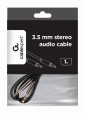 CABLE AUDIO GEMBIRD ESTEREO DE 3,5 MM, 1 M