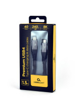 foto de CABLE GEMBIRD USB 4 TIPO C DE PRIMERA CALIDAD, 40 GBPS, 240 W, 1,5 M