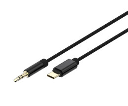 foto de CABLE USB GEMBIRD TIPO C A AUX ESTEREO DE 3,5 MM, 1,5 M, NEGRO