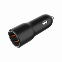 foto de CARGADOR RAPIDO PARA COCHE GEMBIRD CON 2 PUERTOS USB, QC3.0, 36 W, NEGRO