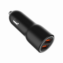 foto de CARGADOR RAPIDO PARA COCHE GEMBIRD CON 2 PUERTOS USB, QC3.0, 36 W, NEGRO