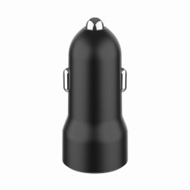 foto de CARGADOR RAPIDO PARA COCHE GEMBIRD CON 2 PUERTOS USB, TIPO C PD, 20 W, NEGRO
