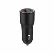 foto de CARGADOR RAPIDO PARA COCHE GEMBIRD CON 2 PUERTOS USB, TIPO C PD, 38 W, NEGRO