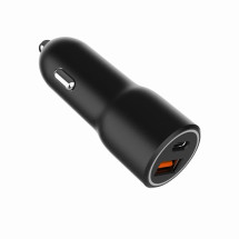 foto de CARGADOR RAPIDO PARA COCHE GEMBIRD CON 2 PUERTOS USB, TIPO C PD, 38 W, NEGRO