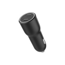 foto de CARGADOR RAPIDO COCHE GEMBIRD POWER LIVERY- 2 PUERTOS USB TIPO C, 40 W, NEGRO