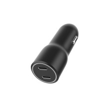 foto de CARGADOR RAPIDO COCHE GEMBIRD POWER LIVERY- 2 PUERTOS USB TIPO C, 40 W, NEGRO