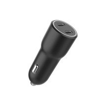 foto de CARGADOR RAPIDO COCHE GEMBIRD POWER LIVERY- 2 PUERTOS USB TIPO C, 40 W, NEGRO