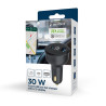foto de CARGADOR RAPIDO PARA COCHE GEMBIRD USB DE 2 PUERTOS, TIPO C PD, LCD, 30 W,NEGRO