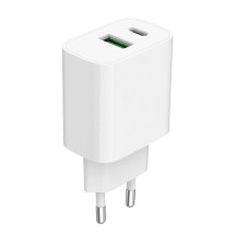 foto de CARGADOR RAPIDO USB GEMBIRD DE 2 PUERTOS Y 20 W, BLANCO
