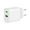 foto de CARGADOR RAPIDO USB GEMBIRD DE 2 PUERTOS Y 20 W, BLANCO