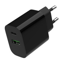 foto de CARGADOR RAPIDO USB GEMBIRD DE 2 PUERTOS Y 20 W, NEGRO