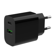 foto de CARGADOR RAPIDO USB GEMBIRD DE 2 PUERTOS Y 20 W, NEGRO