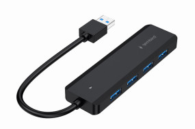 foto de CONCENTRADOR GEMBIRD USB 3.1 (GEN.1) DE 4 PUERTOS