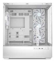 foto de CAJA GAMING ATX SHARKOON AK6 TGV 4XVENT 120MM 2XUSB SN FUENTE BLANCO