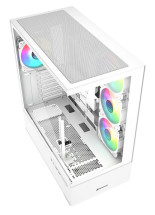 foto de CAJA GAMING ATX SHARKOON AK6 TGV 4XVENT 120MM 2XUSB SN FUENTE BLANCO