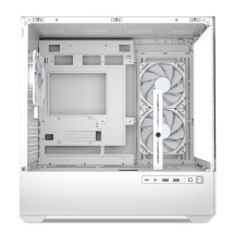 foto de CAJA GAMING MATX SHARKOON MK6 RGB 3XVENT 120MM 2XUSB SN FUENTE BLANCO