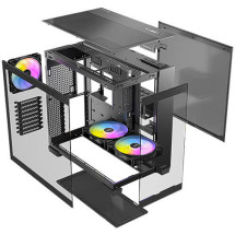 foto de CAJA ANTEC C8 ARGB E-ATX NEGRO 2XVENT 160 MM 1X140MM 2XUSB SN FUENTE