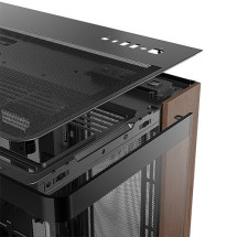 foto de CAJA ANTEC C8 CURVE WOOD E-ATX NEGRO 2XVENT 160 MM 1X140MM 2XUSB SN FUENTE