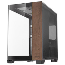 foto de CAJA ANTEC C8 CURVE WOOD E-ATX NEGRO 2XVENT 160 MM 1X140MM 2XUSB SN FUENTE