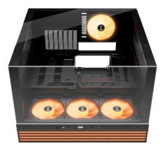 foto de CAJA BEQUIET LIGHT BASE 600 LX ATX 4 VENTX 140MM SIN FUENTE ARGB NEGRO