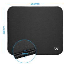 foto de ALFOMBRILLA EWENT POLIESTER ANTIDESLIZANTE NEGRO 250X220X6