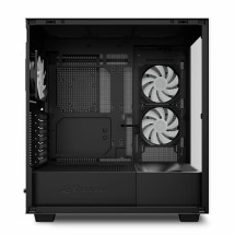 foto de CAJA ATX SHARKOON REBEL C60 2VENTX120MM 2XUSB3 SIN FUENTE NEGRO