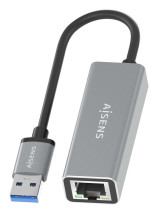 foto de CONVERSOR AISENS USB 3.0 A ETHERNET GIGABIT 10/100/1000 GRIS 15CM