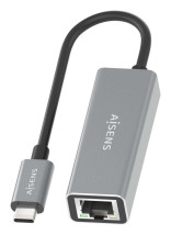 foto de CONVERSOR AISENS USB3.1 GEN1 USB-C A ETHERNET GIGABIT GRIS 15CM