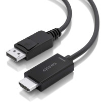 foto de CABLE CONVERSOR AISENS DISPLAYPORT/M A HDMI/M 4K@60HZ NEGRO 2.0M