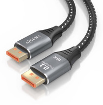 foto de CABLE AISENS DISPLAYPORT V2.1 16K@60HZ 80GBPS DP/M-DP/M NEGRO 2.0M