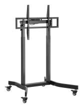 foto de SOPORTE AISENS SUELO MOTORIZADO RUEDAS PANTALLA 120KG 55-100 NEGRO