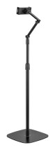 foto de SOPORTE AISENS SUELO UNIVERSAL AJUSTABLE (3 PIVOTES) TABLET NEGRO