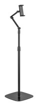 foto de SOPORTE AISENS SUELO UNIVERSAL AJUSTABLE (3 PIVOTES) TABLET NEGRO