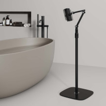 foto de SOPORTE AISENS SUELO UNIVERSAL AJUSTABLE (3 PIVOTES) TABLET NEGRO