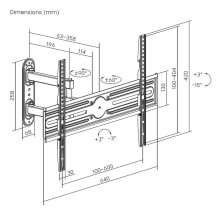 foto de SOPORTE AISENS PARED ECO GIRA INCLI NIVELA MONITOR 35KG 37-70 NEGRO