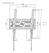 foto de SOPORTE AISENS PARED ECO INCLINABLE MONITOR/TV 75KG 32-75 NEGRO