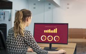 foto de DELL MONITOR E-SERIE E2725H 27,NO REGULABLE,VGA,DP,3 AÑOS,NEGRO