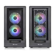 foto de CAJA GAMING THERMALTAKE CERES 350 MX ATX 3XVENT 140 ARGB SN FUENTE NEGRO