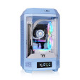 foto de CAJA GAMING THERMALTAKE MINI-ITX TOWER 250 2XVENT 120MM SNFUENTE AZUL HYDRANGEA