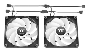 foto de VENTILADOR INVERSO CAJA THERMALTAKE CT120 ARGB 2XVENT NEGRO