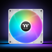 foto de VENTILADOR INVERSO CAJA THERMALTAKE CT120 ARGB 2XVENT BLANCO