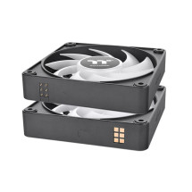 foto de VENTILADOR MAGNETICO DE CAJA THERMALTAKE CT120 EX ARGB 3XVENT NEGRO