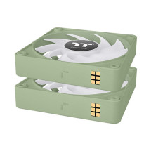 foto de VENTILADOR MAGNETICO DE CAJA THERMALTAKE CT120 EX ARGB 3XVENT VERDE MATCHA