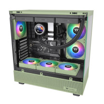 foto de VENTILADOR MAGNETICO DE CAJA THERMALTAKE CT120 EX ARGB 3XVENT VERDE MATCHA