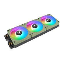 foto de VENTILADOR MAGNETICO DE CAJA THERMALTAKE CT120 EX ARGB 3XVENT VERDE MATCHA