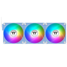 foto de VENTILADOR INV MAGNETICO CAJA THERMALTAKE CT120 EX ARGB 3XVENT AZUL HYDRANGEA